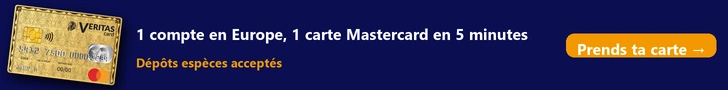 Offre Veritas Card : compte et carte Mastercard